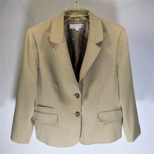 Tahari | Tan Blazer Office Wear